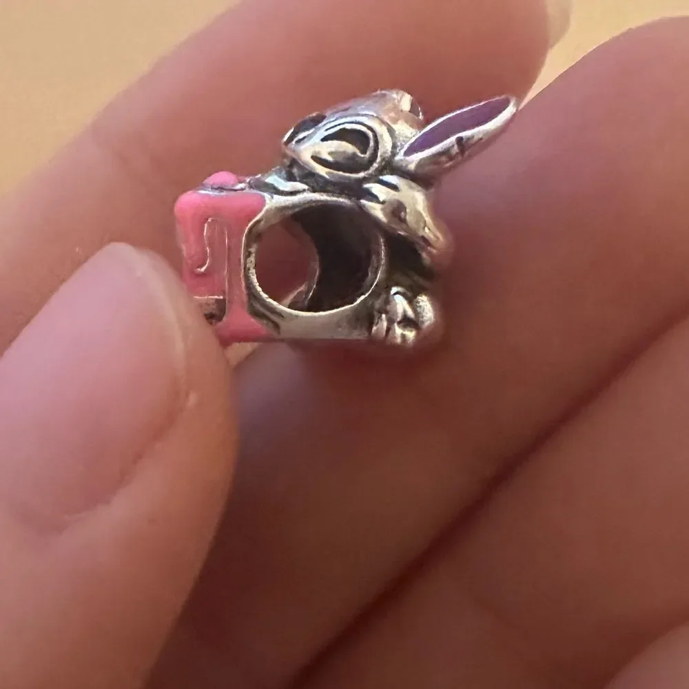 NWOT Lilo & Stitch Birthday Cake Disney x Pandora FIT Silver Charm